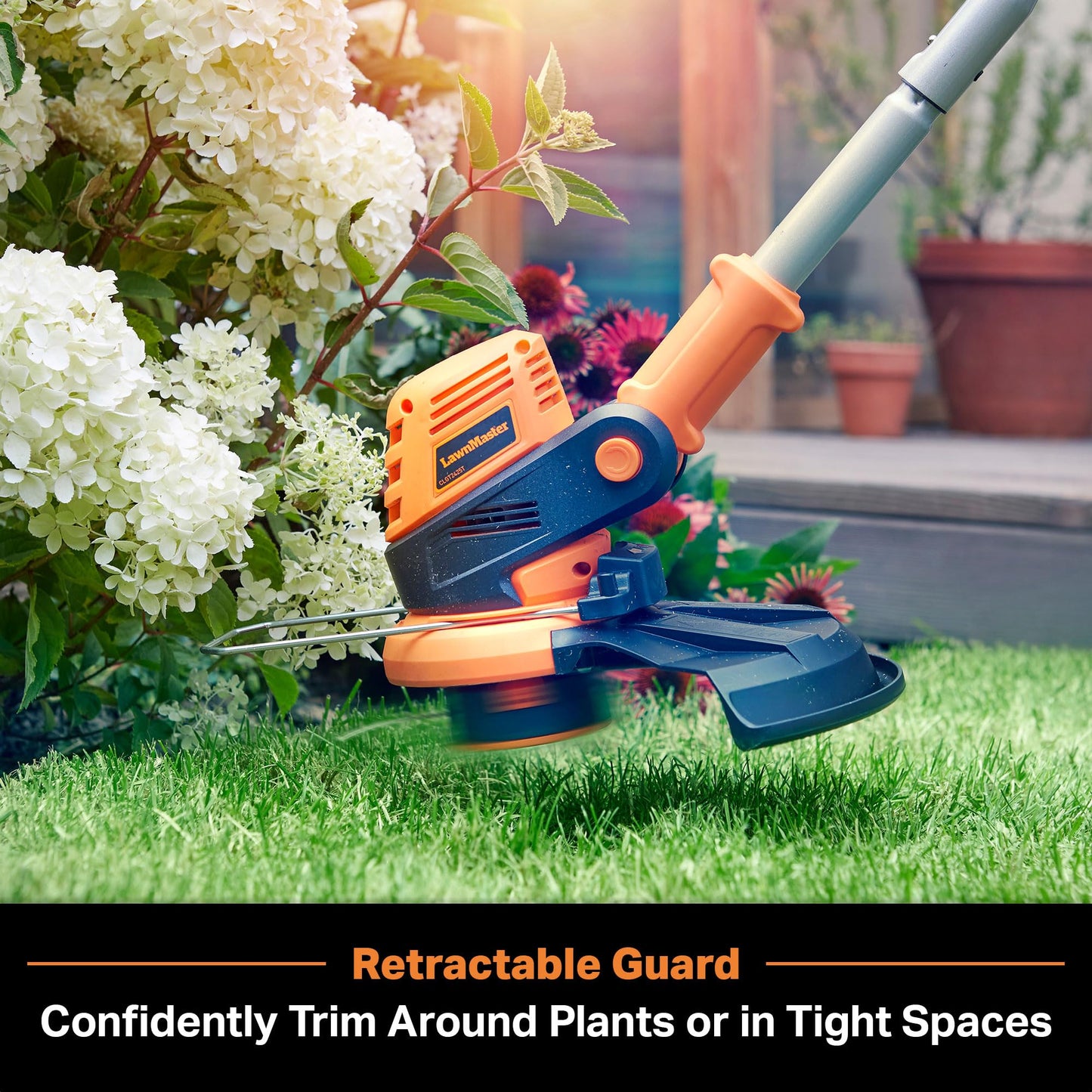 Lawnmaster OcuMow Robot Cortacésped Sin Cables 200-300m², 2 Baterías, Bajo Ruido