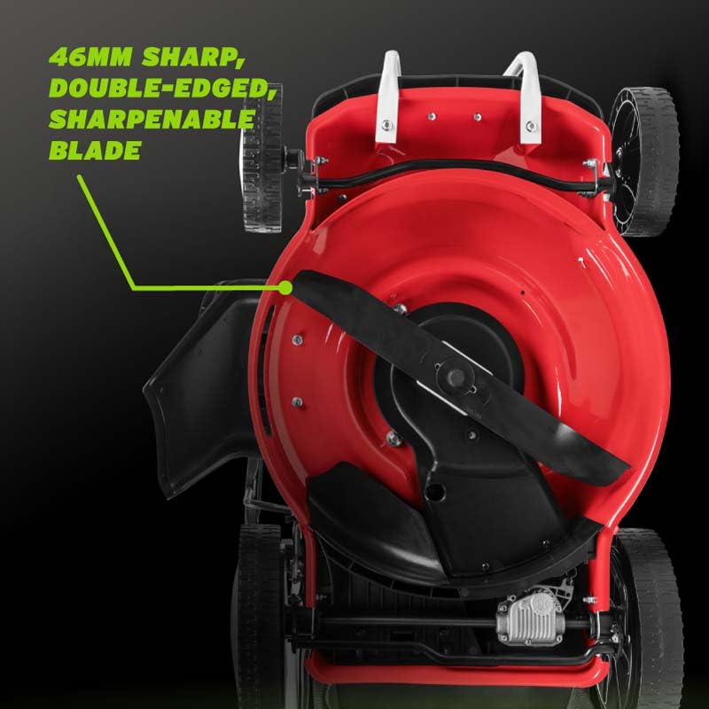 GREENCUT GLM880XE Cortacésped Gasolina Autopropulsado 53cm 224cc, 65L, Eléctrico