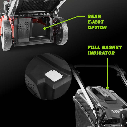 GREENCUT GLM880XE Cortacésped Gasolina Autopropulsado 53cm 224cc, 65L, Eléctrico