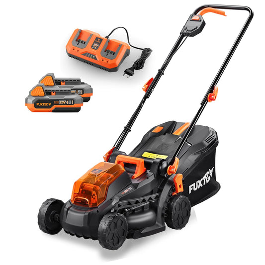 FUXTEC FX-E1RM20 Cortacésped Batería 40V 33cm, 35L, 2 Baterías + Cargador