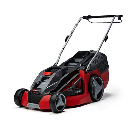 Einhell GE-CM 43 Li M Kit Cortacésped Batería 43cm 600m², Mulching, 63L, 2 Baterías