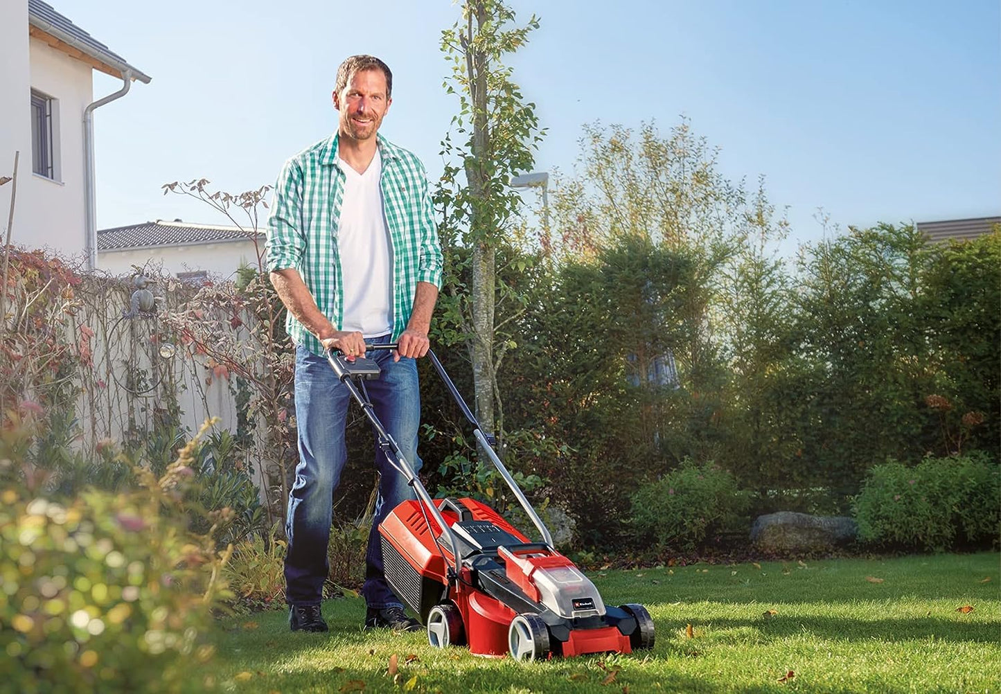 Einhell GE-CM 18/30 Li Kit Cortacésped Batería 30cm 150m², Brushless, 25L, con Batería