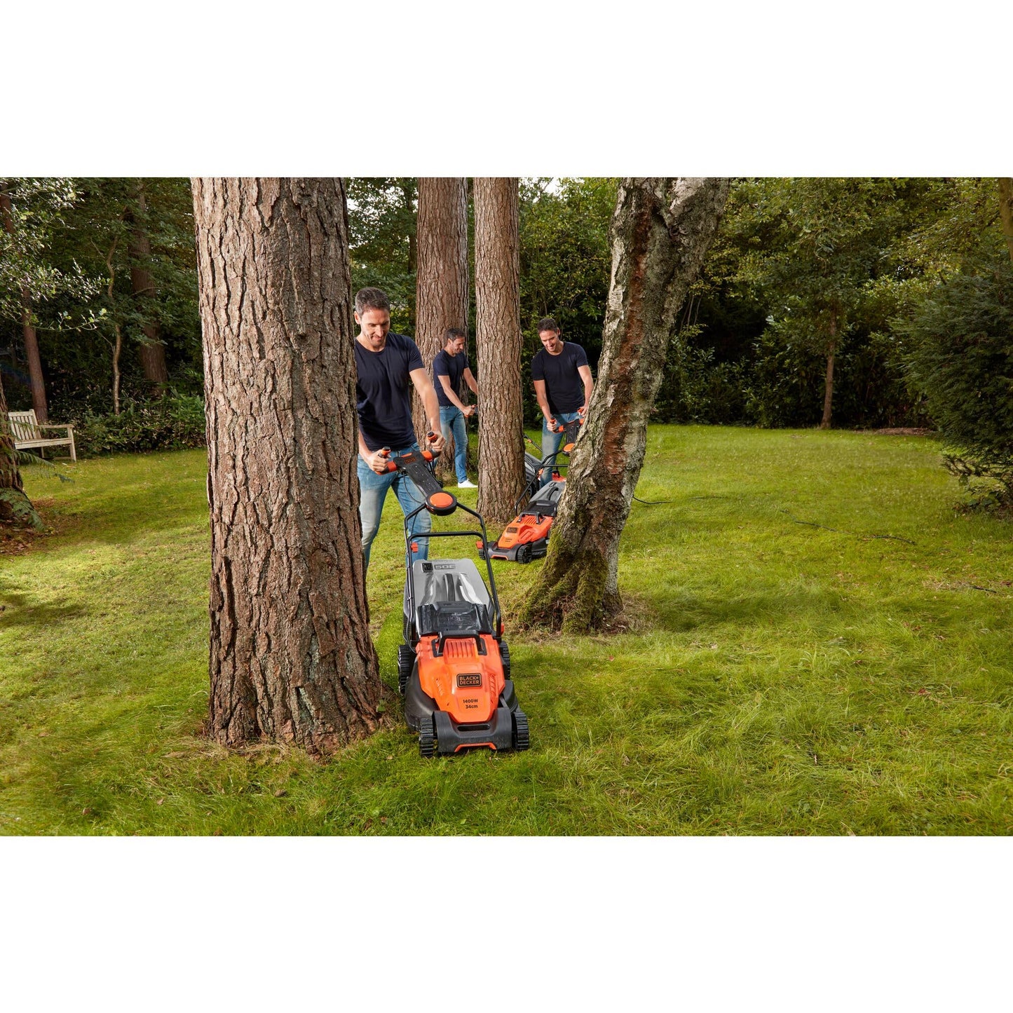 BLACK+DECKER BEMW481ES Cortacesped Electrico 1800W 42cm